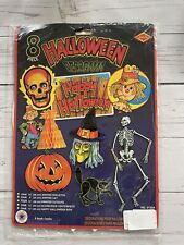Vintage Halloween Diecuts Beistle Halloween Decorama Paper Diecut 8 Piece Set picture