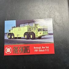 Jb29 Fire Engines Series 3 Three #294 Newburgh New York Oshkosh P – 15 1989 picture