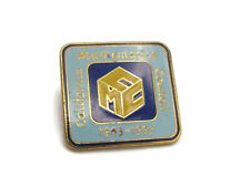 California Mathematics Council Pin 1943-1993 Blue Yellow & Gold Tone picture