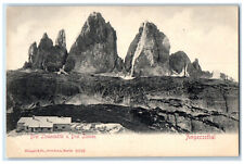 c1905 Three Peaks Hut U Three Peaks Ampezzo Valley Belluno Italy Postcard picture