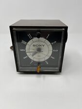 Sony Solid State Vintage 1950s Telechron Movement Cube AM Radio Clock Works picture