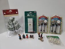 Christmas Village Accessories Snow Village Figures Lemax Tree Fence Fencing  picture
