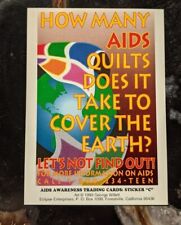 1993 Eclipse Enterprises - AIDS Awareness Trading Card Sticker C picture