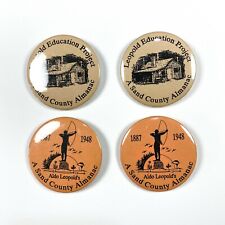 Lot of 4 Aldo Leopold Education Project Sand County Almanac Pin Buttons picture