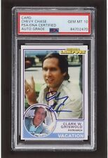 Chevy Chase Vacation Clark Griswold Signed Trading Card PSA/DNA GEM MT 10 picture