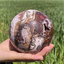 1.44kg Natural Mexican agate Ball Quartz Crystal Sphere Reiki Crystal Decor Gift picture