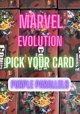 2024 Finding Unicorn Marvel Evolution PURPLE PARALLELS- PICK YOUR CARD picture