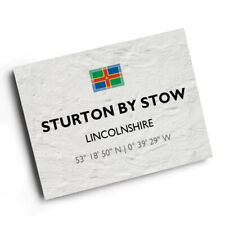 A4 PRINT - Sturton by Stow, Lincolnshire - Lat/Long SK8980 picture
