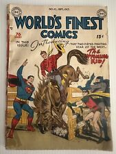 World’s Finest #42 1949 (GD-) Golden Age Comic. Tape On Spine Complete. ￼ picture