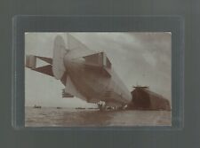 RPPC Graf Zepplin Hansa LZ 13 Military Use Arriving Potsdam Habor Germany 1916 picture