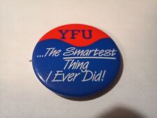 Vintage Pin YFU 1-3/4