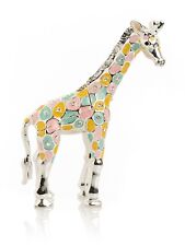 Colorful Giraffe Trinket Box Hand made  by Keren Kopal with  Austrian Crystals picture