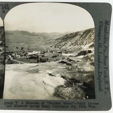 Mammoth Hot Springs Hotel Stereoview c1915 Yellowstone Park Pulpit Terrace B1941 picture