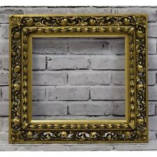 Ca. 1900 Old openwork wooden frame in original condition, dimensions 14.7 x 13.2 picture