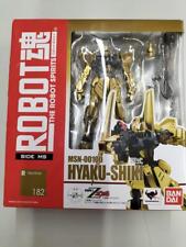BANDAI ROBOT Soul Spirits Mobile Suit Z Gundam HYAKU-SHIKI Gold Unisex Figure  picture