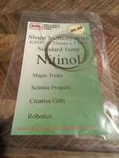 Nitinol shape memory alloy wire 0.25mm (0.01"), 500 ºC  (950 ºF), 5 FEET picture
