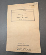 War Department Book February 1941 Theory of Flights Field Units Technical Manual picture