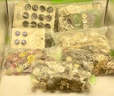 Antique HUGE Lot of Buttons - Sorted By Color/Style Over 1000+ 4 Lbs picture