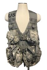 5pc. Fighting Load Carrier Vest w/ 4 MOLLE II Pouches ACU UCP US Army USGI VG picture