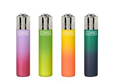 4 X CLIPPER Metallic Gradient Original LIGHTERS Full Size Refillable - Mix Style picture