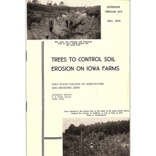 Trees to Control Soil Erosion on Iowa Farms 1936 Ames Iowa Farm Bulletin TK2-XB6 picture