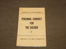 VINTAGE  1949 DEPT OF ARMY PAMPHLET PERSONAL CONDUCT FOR THE SOLDIER picture