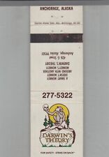 Matchbook Cover Monkey Darwin's Theory Anchorage, AK picture