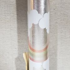 Vintage Wrapping Paper Rainbows Clouds Foil Drawing Board Roll 30