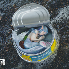 WEARTDOING Mermaid In The Can Limited Painted Art Toy Model New In Stock picture
