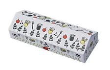 Kamio Japan Glasses Case Moomin White Semi-Hard Magnetic Synthetic Leather Cloth picture