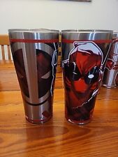 NEW DEADPOOL Tervis 30oz Large Stainless Steel Tumbler W/ Lid Marvel Dead Pool picture