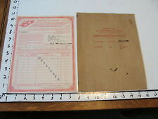 1941 Original OPIUM OR COCA LEAVE TAX PAPER filled out for OPIUM, NY NY picture