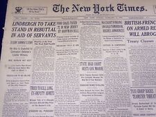 1935 FEBRUARY 3 NEW YORK TIMES - LINDBERGH TO TAKE STAND - NT 2020 picture