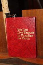 1989 Hardback You Can Live Forever In Paradise on Earth Watchtower  picture