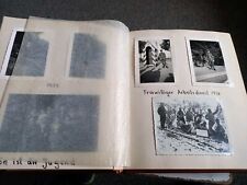 ORIGINAL WW2 GERMAN ARMY PHOTO ALBUM about 150 PHOTO'S 1934-1941 + German Letter picture