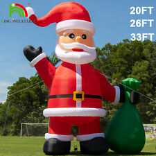 20FT 26FT 33FT Giant Inflatable Christmas Santa Claus Outdoor Lawn Yard Decor picture