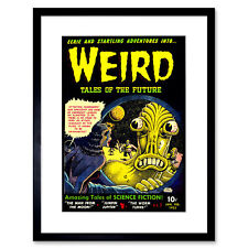 Comics Weird Tales Future Alien Sci Fi Fiction Framed Wall Art Print picture