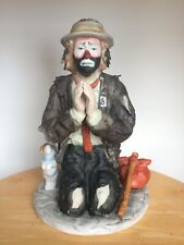 Signed FLAMBRO EMMETT KELLY JR COLLECTION AMEN FIGURINE #9875 RETIRED 4282/12000 picture