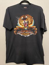 Vintage Harley-Davidson Fierce Tiger T-Shirt 1989 Holoubek Single Stitch XLarge picture