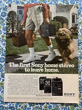 Vintage 1981 Sony XF-5000 Transound Portable Stereo Print Ad picture