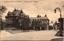 Physiology Anatomy Buildings University Chicago BW Antique Divided Back Postcard picture