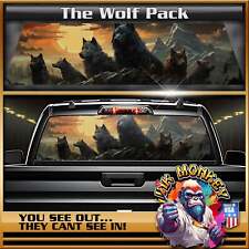 The Wolf Pack - Truck Back Window Graphics - Customizable picture