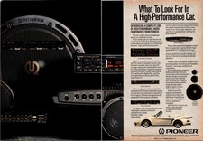 1988 • PIONEER Slant nose Porsche  Print Ad • Electronics Audio 80s GA.04 picture