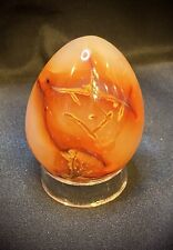 Carnelian Egg With Stand 2 Inch picture