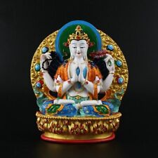 4.5inch Resin Avalokitesvara Bodhisattva Buddhist Suppliers Guanyin Statue Decor picture