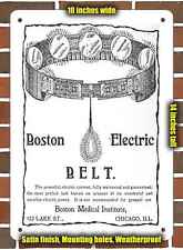Metal Sign - 1911 Boston Electric Sexual Enhancement Belt- 10x14 inches picture
