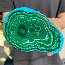 3lb Natural Chrysocolla/Malachite transparent cluster rough mineral sample picture