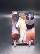2025 Topps Chrome Star Wars #1 Admiral Ackbar Black Pulsar Refractor 03/10 picture