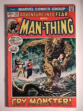 Adventure Into Fear #10, VG/F 5.0, Marvel 1972, 4th Man-Thing/1st Solo Series 🔑 picture