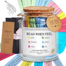Bible Verse Jar,Read Me When Bible Verses Jar for Emotions and Feelings,Chris... picture
